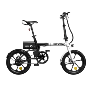 Vélo électrique pliant Hitway BK35 – Vélo urbain compact et léger plié pour un rangement facile