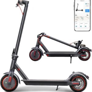 Trottinette électrique adulte 350W, pliable, 30 miles autonomie, frein double, application mobile