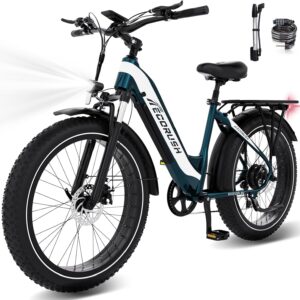 ECORUSH ECO R3 Vélo Électrique VTT 26 x 4.0, Moteur Brushless 250W, Batterie 48V 13Ah