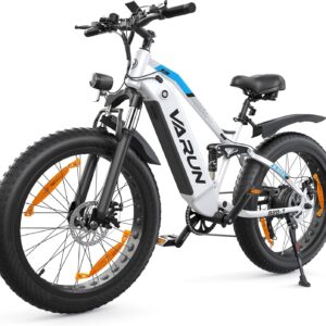 VARUN VTT Électrique 26" Fat Tire, moteur 250W, batterie 48V 16Ah, autonomie 120KM