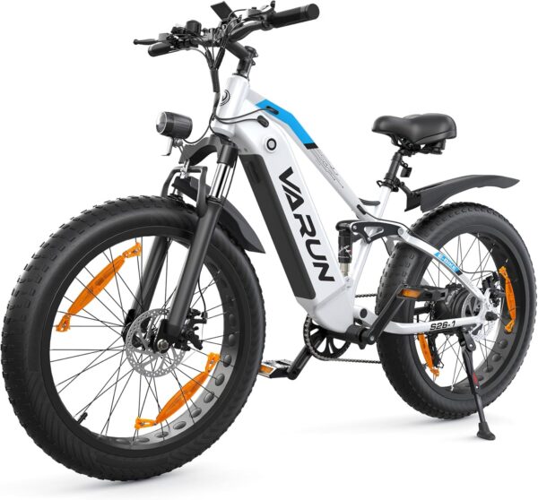 VARUN VTT Électrique 26" Fat Tire, moteur 250W, batterie 48V 16Ah, autonomie 120KM