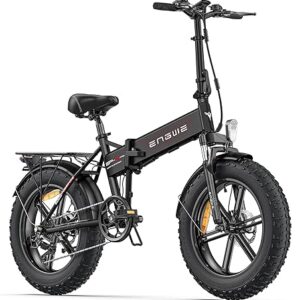 ENGWE EP-2 Pro Vélo électrique pliable tout-terrain 20 pouces fat bike avec batterie amovible et 120 km d’autonomie