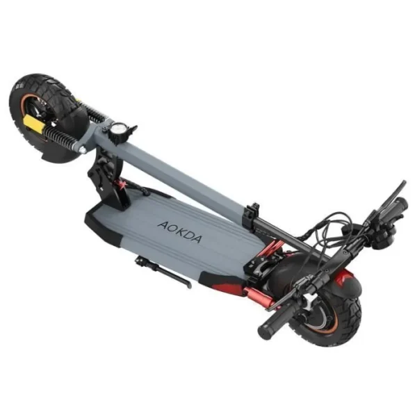 AOKDA A1 - Trottinette Électrique Pliable 800W, Roues 10", Batterie 48V 12.5Ah, Amortisseur Hydraulique – Image 3