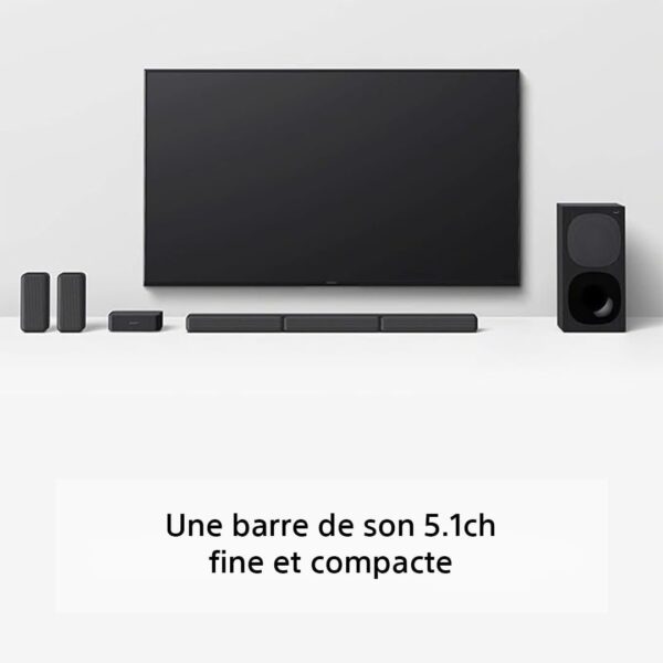 Sony HT-S40R Barre de Son 5.1 canaux Home Cinéma avec Enceintes Satellites sans Fil, Son Surround, Noir – Image 7