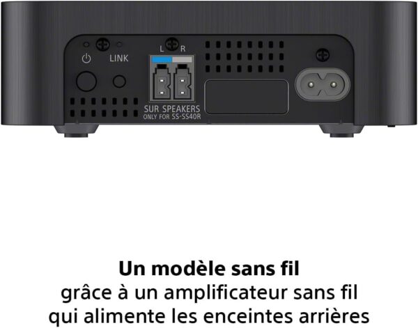 Sony HT-S40R Barre de Son 5.1 canaux Home Cinéma avec Enceintes Satellites sans Fil, Son Surround, Noir – Image 3