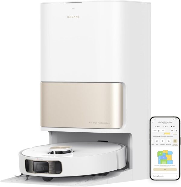Dreame L10s Pro Ultra Heat aspirateur robot 7000 Pa avec lavage eau chaude et vidange automatique