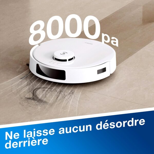 ECOVACS DEEBOT N20 Plus - Robot Aspirateur Laveur 8000Pa avec Vidange Auto – Image 6