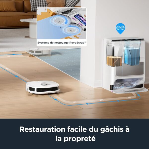 Eureka J12 Ultra – Robot Aspirateur 5000 Pa avec Vidange, Lavage et Séchage Automatique – Image 6