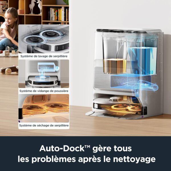Eureka J12 Ultra – Robot Aspirateur 5000 Pa avec Vidange, Lavage et Séchage Automatique – Image 5