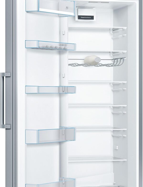 Bosch KSV36VLDP - Réfrigérateur 1 Porte Pose Libre 186 cm, 346 L, Inox, Classe Énergétique D - Série 4 – Image 3