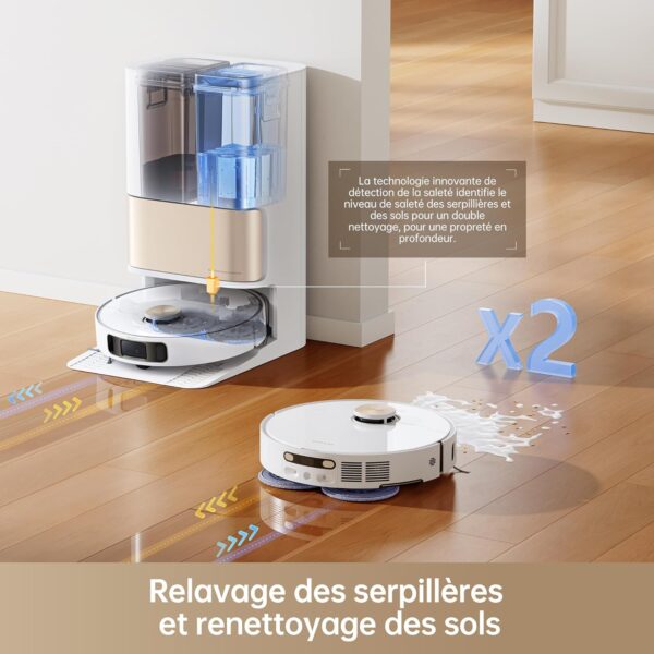 Dreame L10s Pro Ultra Heat – Robot Aspirateur 7000 Pa avec Lavage à Eau Chaude & Vidange Automatique – Image 3