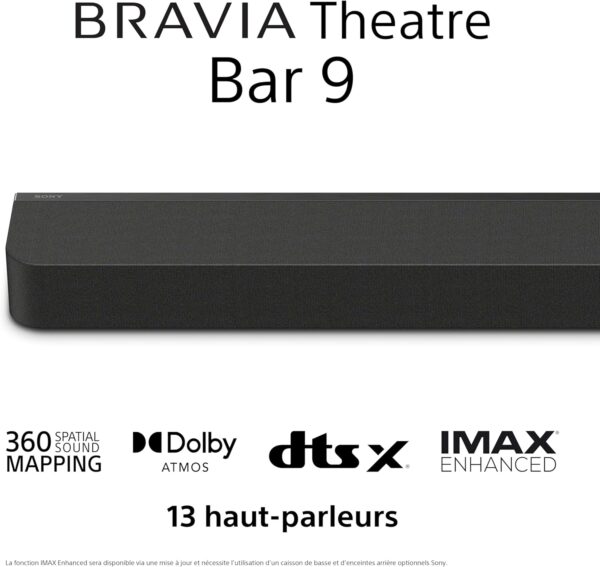 Sony BRAVIA Theatre Bar 9 – Barre de Son Dolby Atmos®, 13 Haut-parleurs, Wi-Fi®, Bluetooth®, 360 Spatial Sound Mapping – Image 7