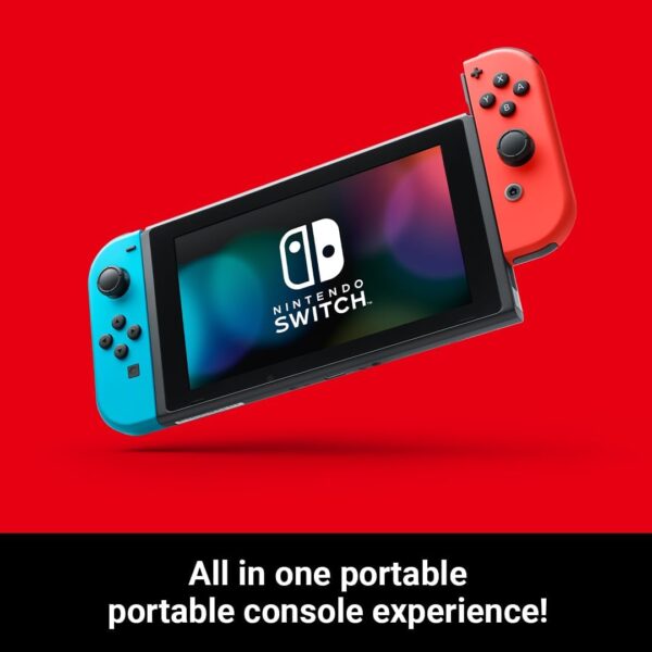 NINTENDO Switch Console de Jeux Portables 15,8 cm (6.2") 32 Go Écran Tactile WiFi Bleu, Gris, Rouge – Image 6