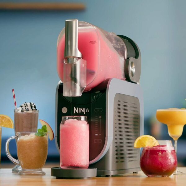 Ninja SLUSHi – Machine à Boissons Glacées (Granités, Cocktails, Frappés, Milkshakes) – 1,9 L – Sans Glace ni Préparation – Bleu & Gris – FS301EU – Image 8