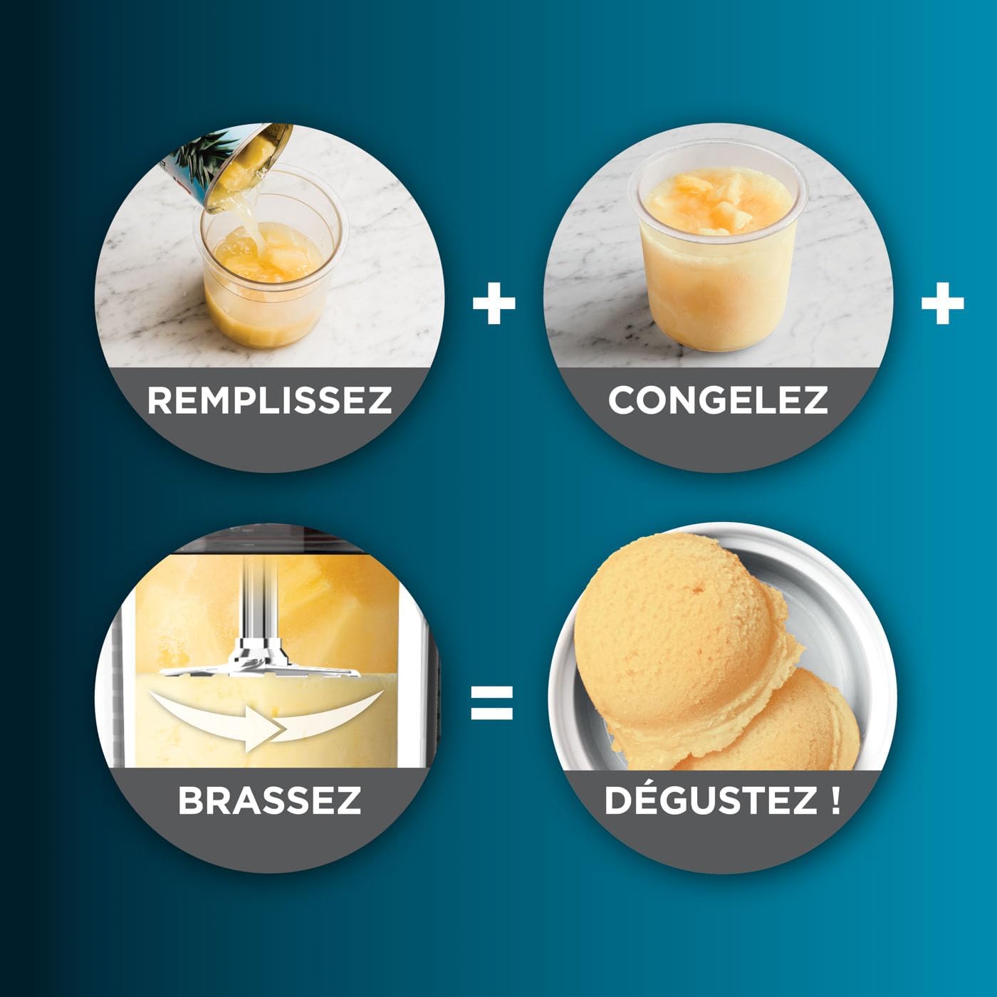 Ninja CREAMi Sorbetière & Fabrique à Desserts Glacés – 3 Pots, 7 Programmes (Crème glacée, Sorbets, Smoothie Bowls, etc.) – 1,4 L – Noir & Cuivre – Image 6