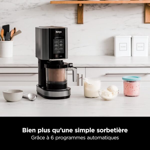 Multicuiseur Ninja Foodi MAX Air Fryer, Smart Lid, 14 fonctions de cuisson en 1, 7.5L & CREAMi machine à crème glacée et à desserts glacés, 7 programmes – Image 3