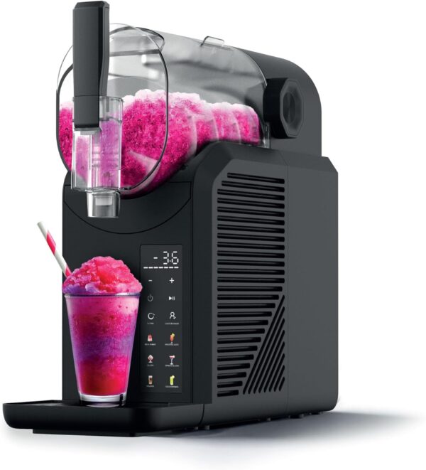 Seeger SuperSlush Machine à Granita noire - Appareil à slush 2L avec 7 programmes