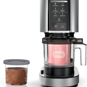 Sorbetière Ninja NC301 CREAMi argentée - 7 programmes pour glaces et sorbets maison