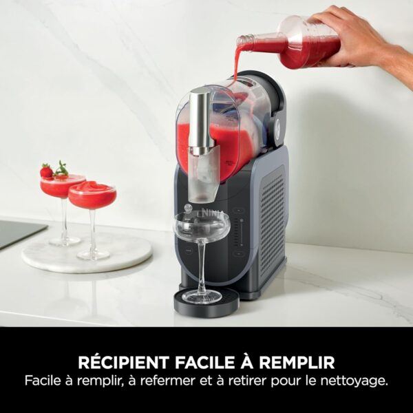 Ninja SLUSHi – Machine à Boissons Glacées (Granités, Cocktails, Frappés, Milkshakes) – 1,9 L – Sans Glace ni Préparation – Bleu & Gris – FS301EU – Image 6