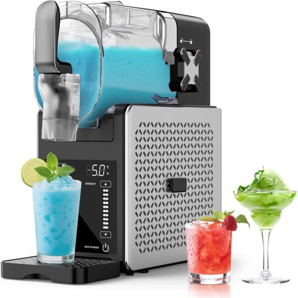 Machine à slush professionnelle 2,5L avec écran LED - 6 programmes, fonctionnement sans glace