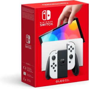 Nintendo Switch OLED Blanche - Console et manettes blanches avec écran 7 pouces OLED