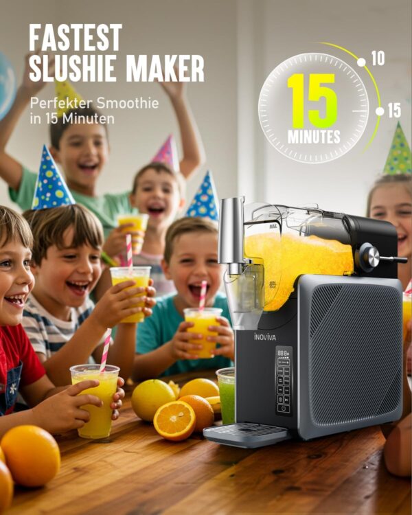 INOVIVA Machine à grandir de 2,6 l, pas besoin de glace, slushie pour la maison avec auto-nettoyage, 5 modes préréglés, slushies, milkshakes, frappés et cocktails congelés (mis à jour) – Image 6
