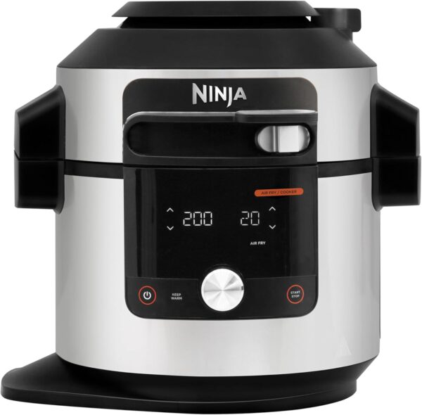 Multicuiseur Ninja Foodi MAX Air Fryer, Smart Lid, 14 fonctions de cuisson en 1, 7.5L & CREAMi machine à crème glacée et à desserts glacés, 7 programmes – Image 7