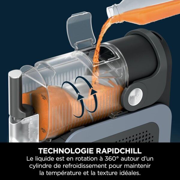 Ninja SLUSHi – Machine à Boissons Glacées (Granités, Cocktails, Frappés, Milkshakes) – 1,9 L – Sans Glace ni Préparation – Bleu & Gris – FS301EU – Image 2