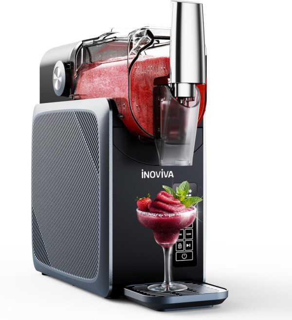 Machine à slush INOVIVA 2,6L noire - 5 programmes, autonettoyage, sans glace