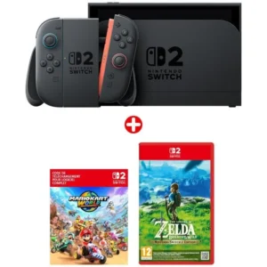 Pack Nintendo Switch 2 avec Mario Kart World et Zelda Breath of the Wild - Édition limitée