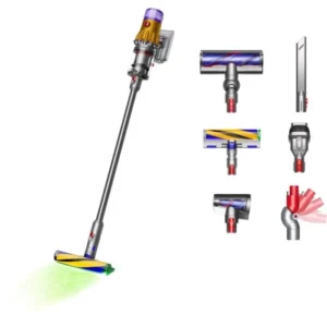 DYSON V12 Detect Slim Absolute - Aspirateur Balai sans fil - Puissance 150 AW - Contrôle de puissance - Brosse avec lumière intégrée