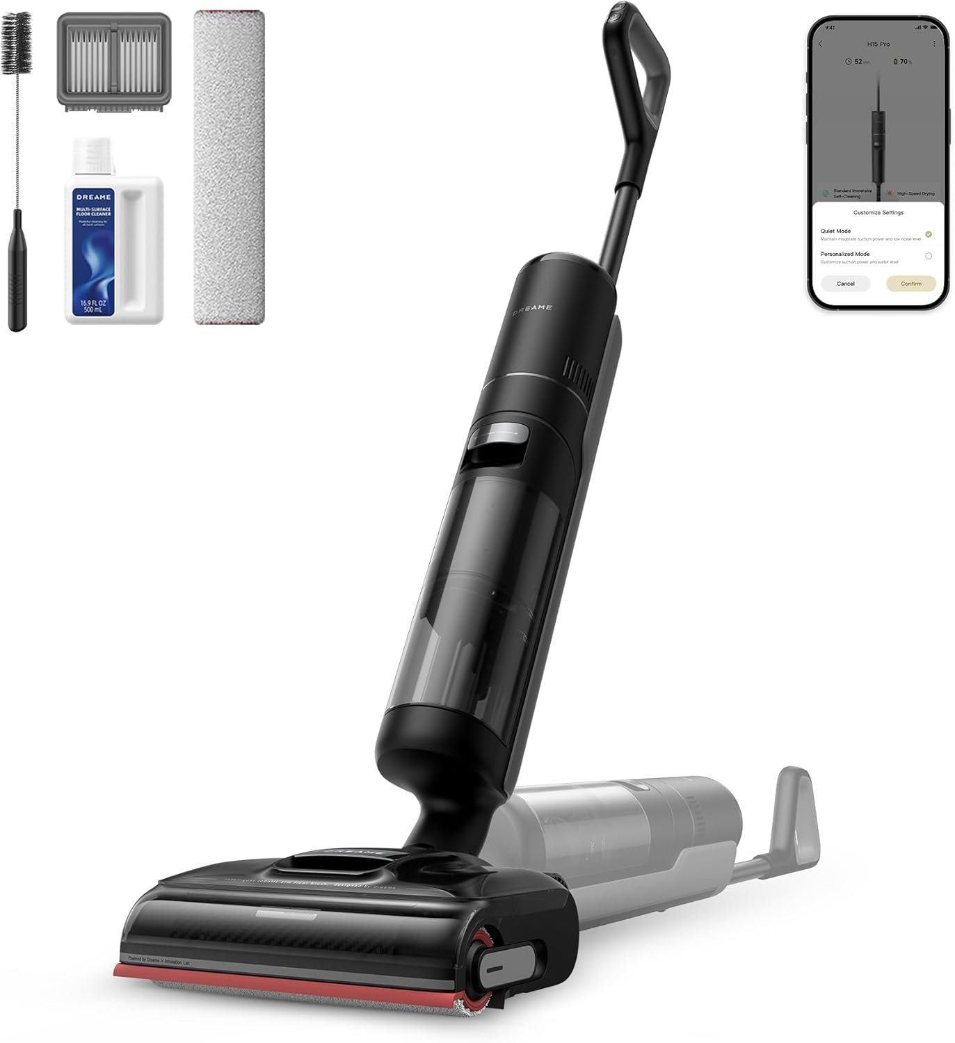 Dreame H15 Pro : Aspirateur Laveur Bras Robotisé AI, Triple Arête, 21 000 Pa