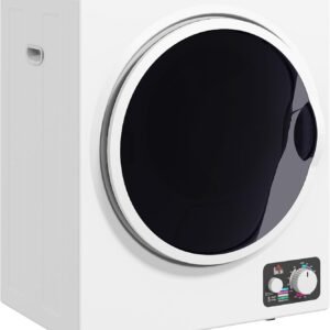 HOMCOM Sèche-linge évacuation portable 850W 2,5Kg 4 modes de séchage Blanc [Classe énergétique G]