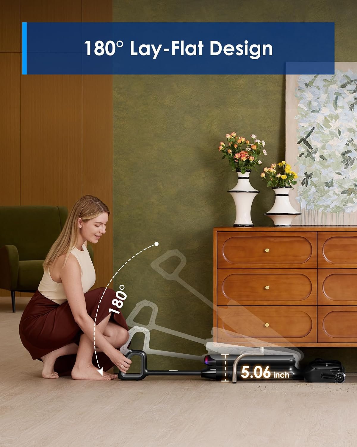 Tineco Floor One S7 Artist Aspirateur Laveur 50min 22 000Pa Flashdry à 85°C – Image 3