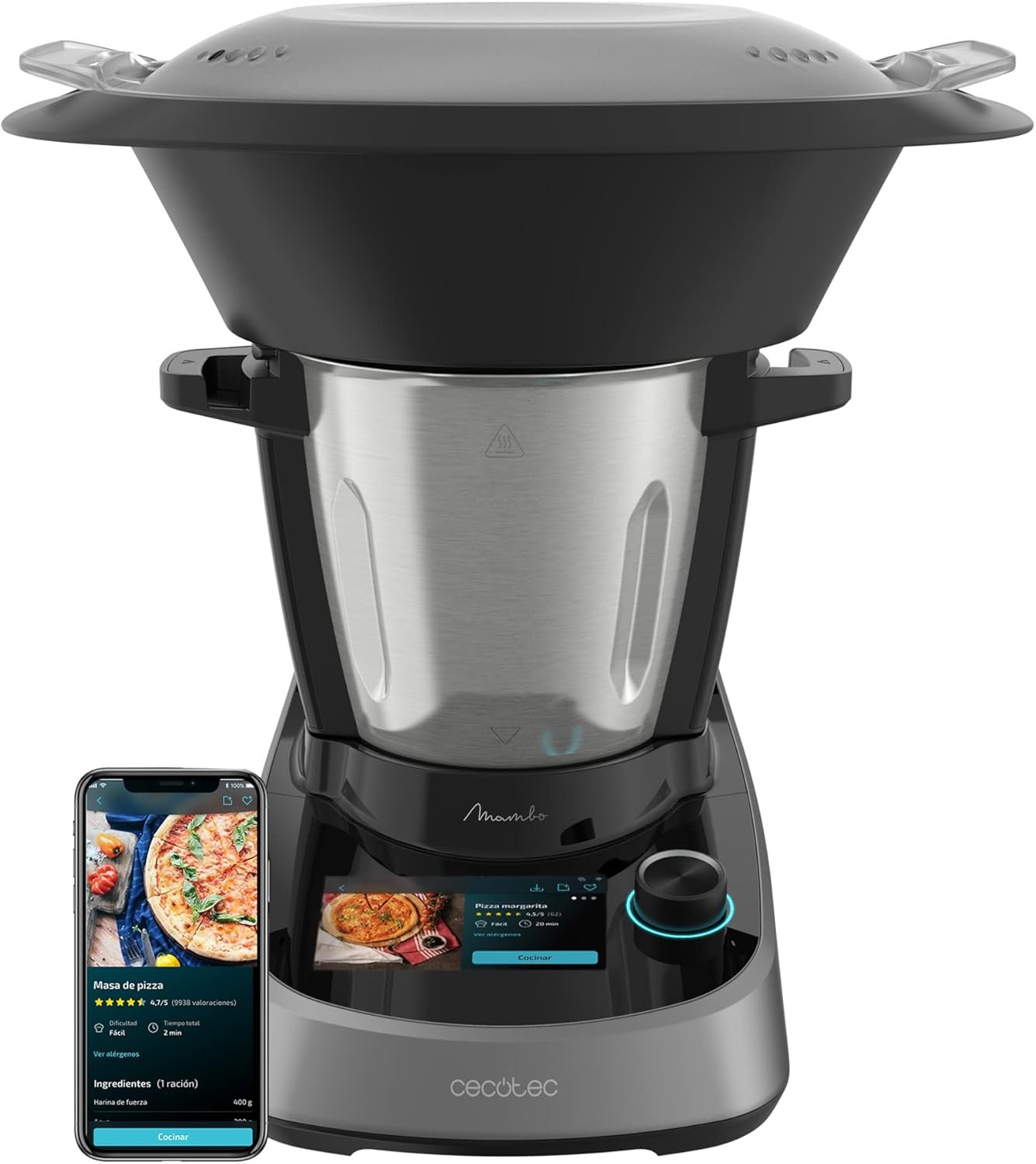 Cecotec Mambo Touch : Robot Cuiseur 37 Fonctions, WiFi, Écran Tactile 5"