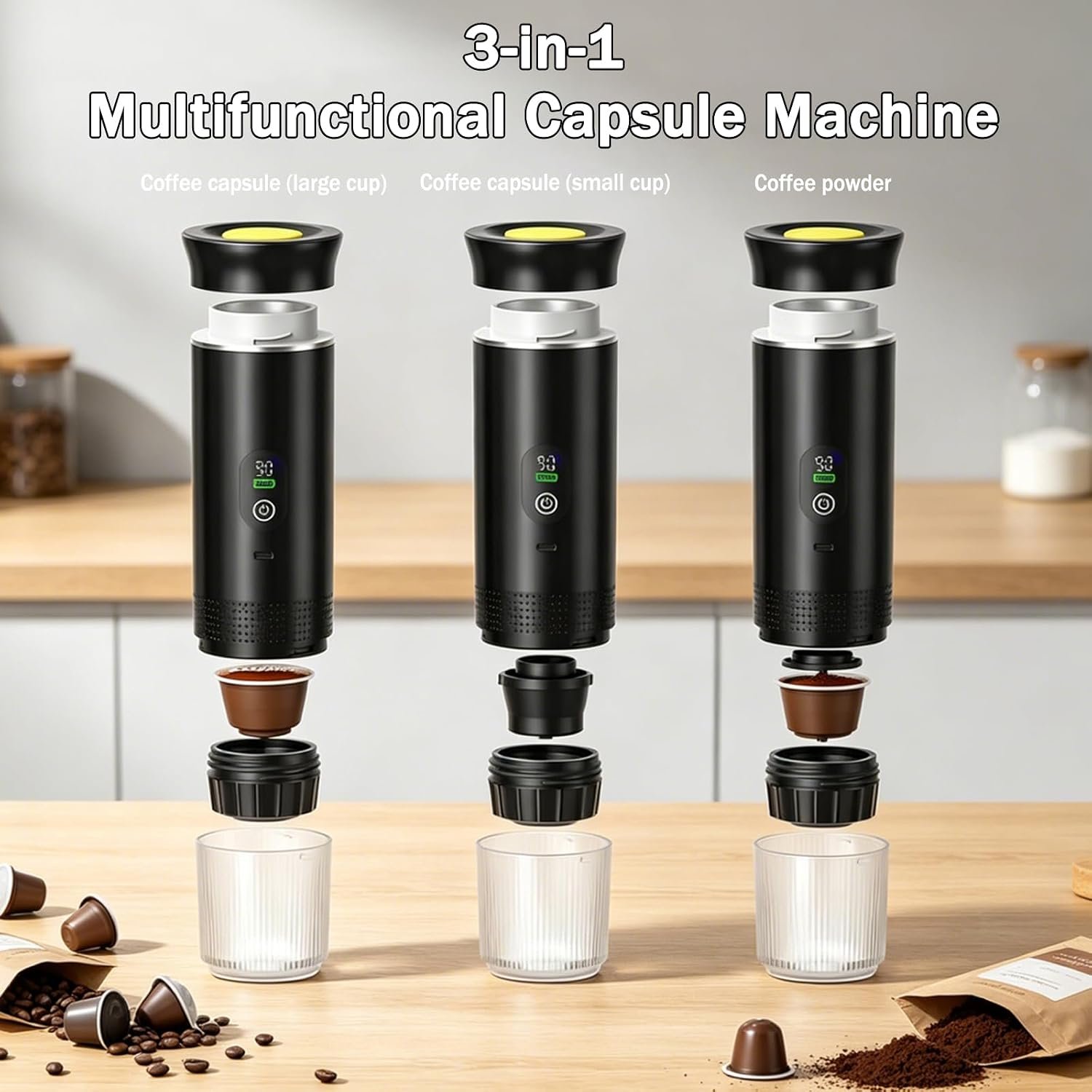 Machine à Cafe Portable, Convient pour Maison, Pour Voyage,Camping,Voiture – Image 5