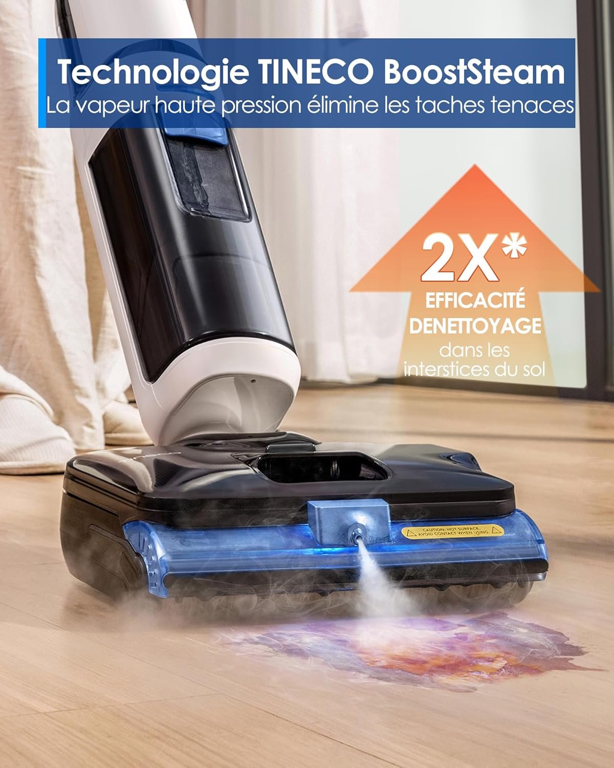Tineco Floor One S6 Stretch Steam Nettoyeur Vapeur, 160℃ HyperSteam – Image 9