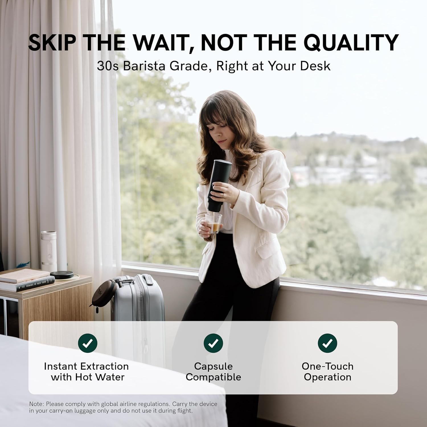OutIn Nano Machine à espresso électrique portable USB-C, Space Grey – Image 4