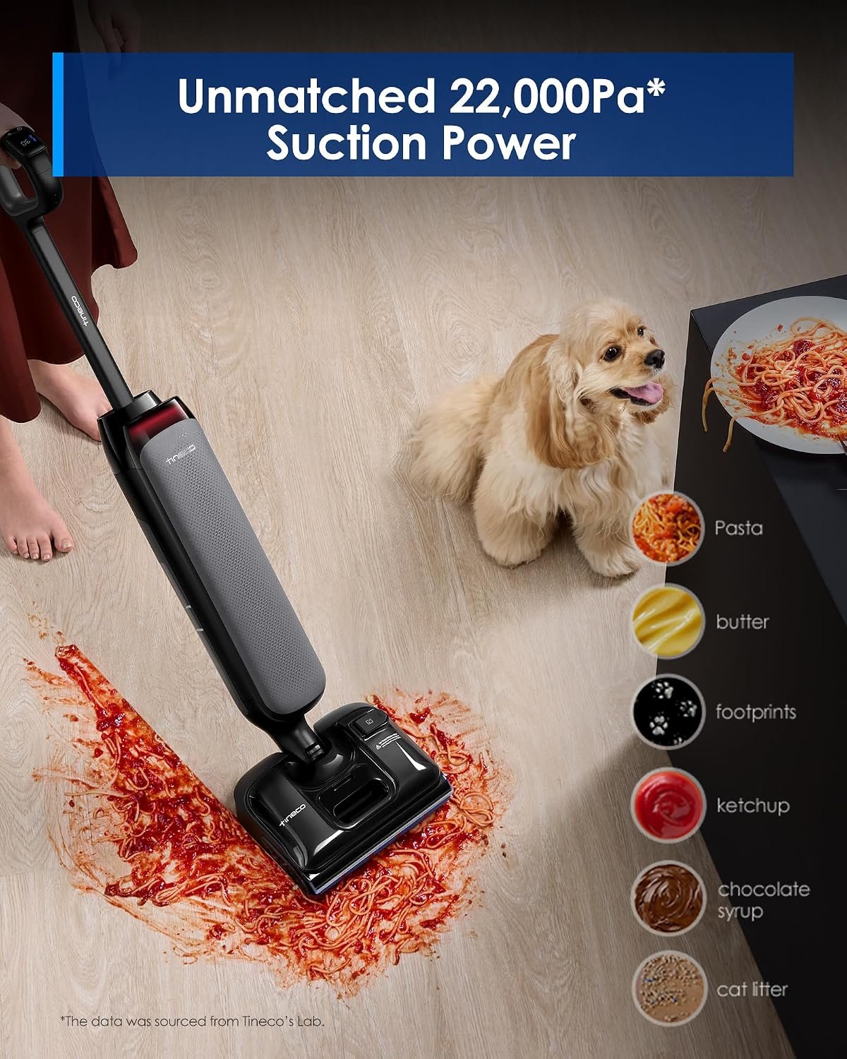 Tineco Floor One S7 Artist Aspirateur Laveur 50min 22 000Pa Flashdry à 85°C – Image 8