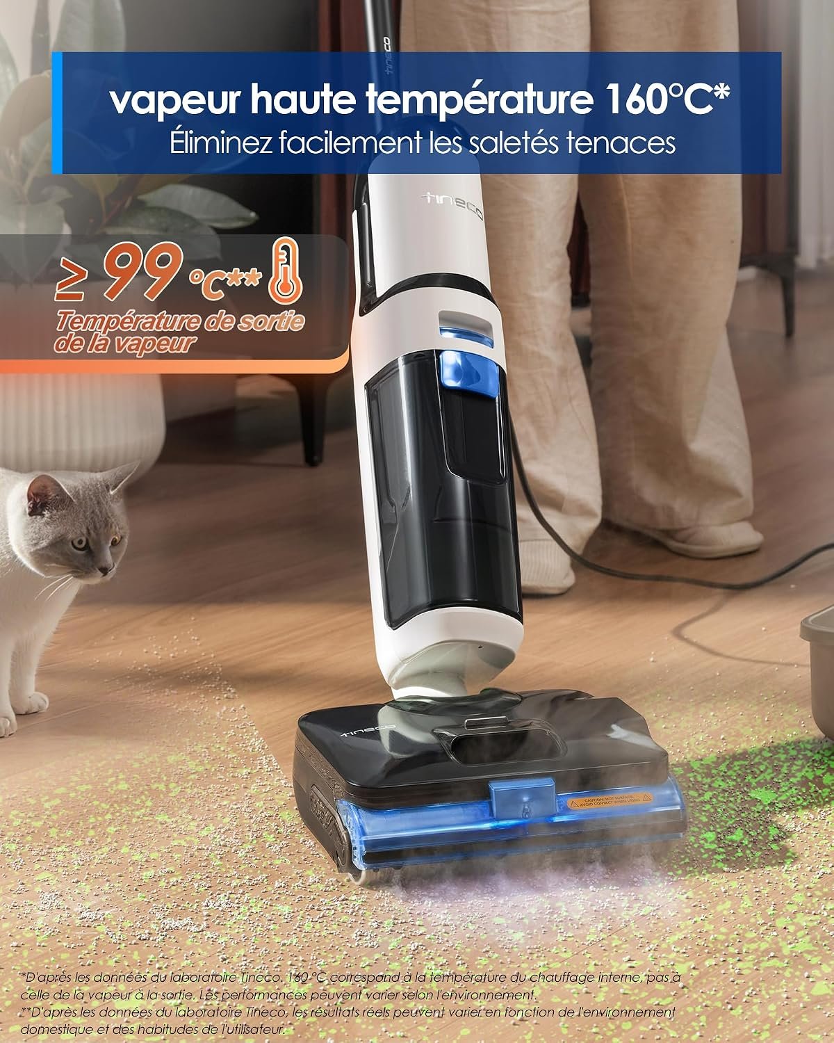 Tineco Floor One S6 Stretch Steam Nettoyeur Vapeur, 160℃ HyperSteam – Image 8